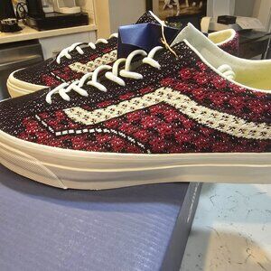 Vans Old Skool 36 LX Premium Skateboarding VN000EFKBRD Bordeaux Red MENS 10 NEW